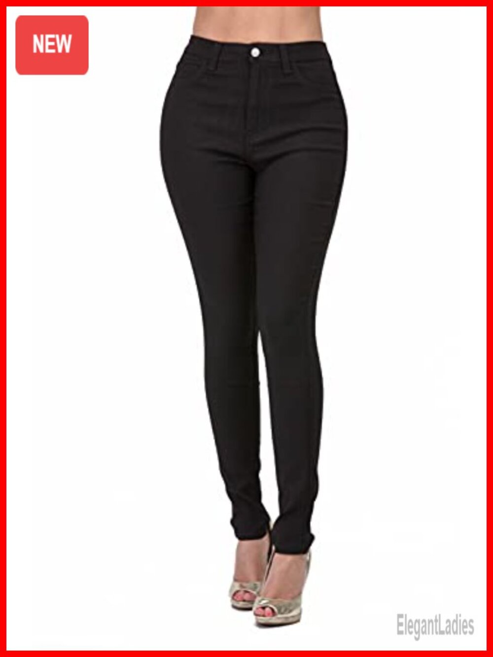 High Waisted Skinny Jeans Stretchy Ripped Distressed Denim Women